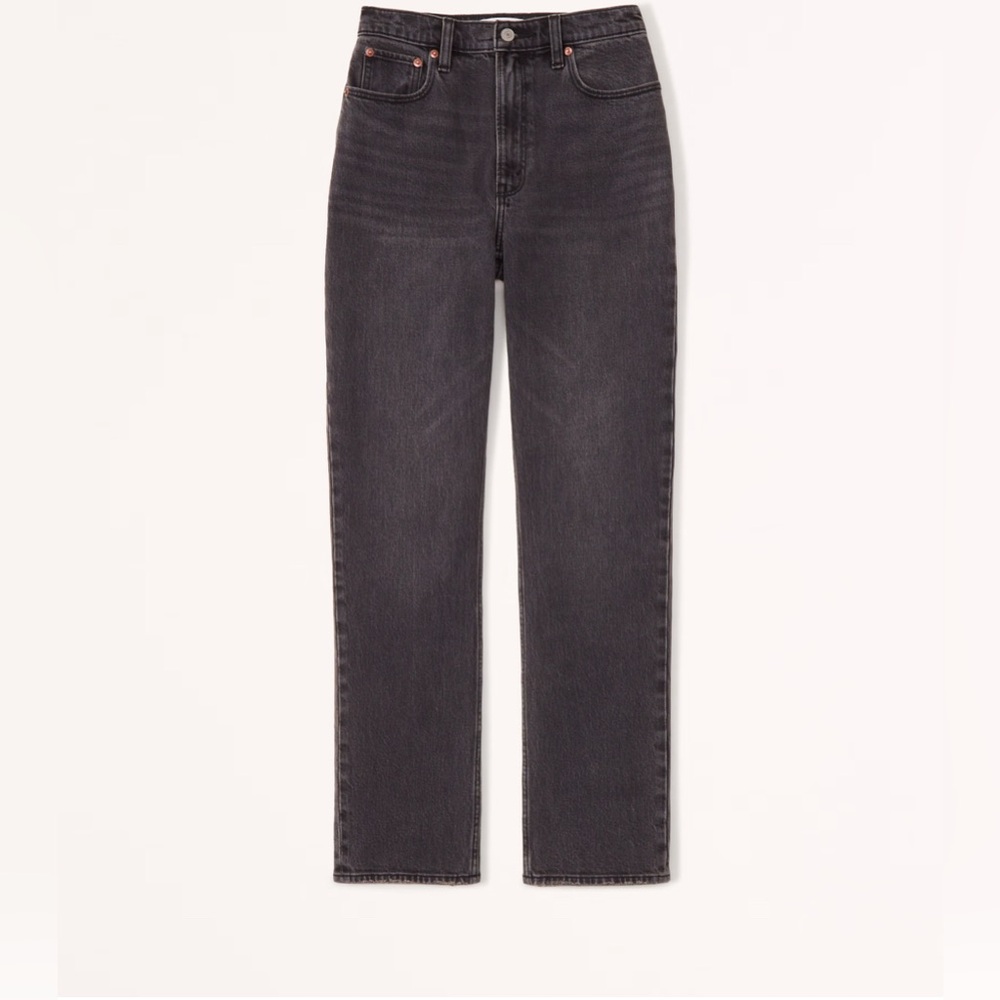 Abercrombie ultra high rise 90s straight jean